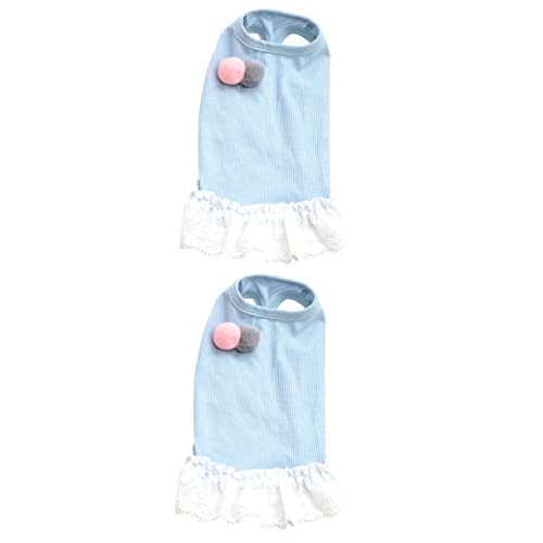 Mipcase 2 Stücke Hunderasse Kurzes Kleid Haustier Rock Weste Atmungsaktive Spitze Einfach Verschluss Haustier Bekleidung Größe XL Mipcase 2 Stücke Hunderasse Kurzes Kleid Haustier Rock Weste Atmungsaktive Spitze Einfach Verschluss Haustier Bekleidung Größe XL von Mipcase