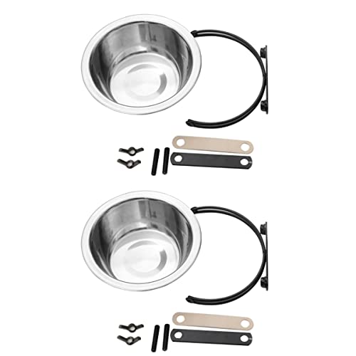 Mipcase 2stücke Edelstahl Futter Und Wassernapf Für Haustiere Hängend Für Hunde Katzen Kaninchen Und Vögel Leicht Zu Reinigen Sicher Und Praktisch Für Käfige Und Innenräume Mipcase 2stücke Edelstahl Futter Und Wassernapf Für Haustiere Hängend Für Hunde Katzen Kaninchen Und Vögel Leicht Zu Reinigen Sicher Und Praktisch Für Käfige Und Innenräume von Mipcase