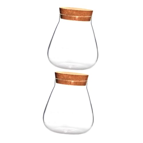 Mipcase 2 Stück Flasche aus Korkglas Kanister mit Glasverschluss Klare Glasflasche ökologisches Glas Display-Topf Mikro-Landschaftsglas Mikrolandschaft Terrarium Holz Brown Mipcase 2 Stück Flasche aus Korkglas Kanister mit Glasverschluss Klare Glasflasche ökologisches Glas Display-Topf Mikro-Landschaftsglas Mikrolandschaft Terrarium Holz Brown von Mipcase