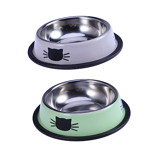 Mipcase Katzennapf-Set Edelstahl Futternapf Ohne Boden Für Katzen Kätzchen Welpen Grau Mipcase Katzennapf-Set Edelstahl Futternapf Ohne Boden Für Katzen Kätzchen Welpen Grau von Mipcase