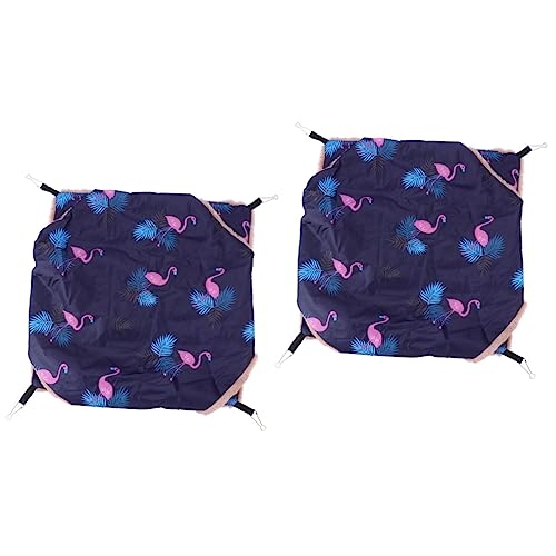 Mipcase 2 Stücke Material Haustier Hängen Bett Doppel Schicht Hamster Nest und Komfortabel Haustier Wiege von Mipcase