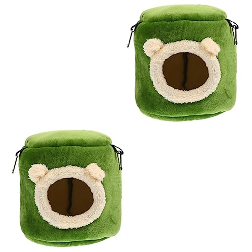 Mipcase 2 Stücke Hamster Rohr Bett Kreative Dekorative Warme Hamster Hütte Chinchilla Nest Komfortable Hängematte von Mipcase