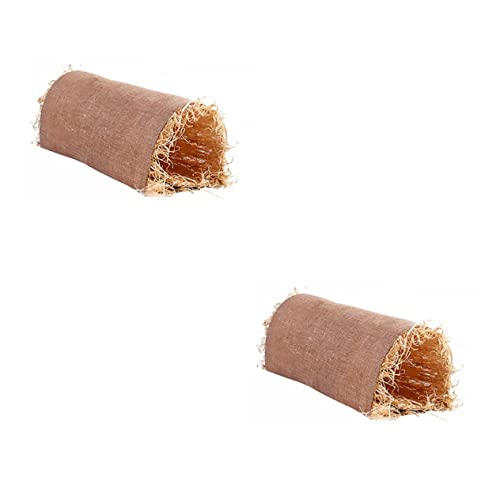 Mipcase 2 Stücke Bett Material Nest Tunnel Für Chinchilla Meerschweinchen Hamster von Mipcase