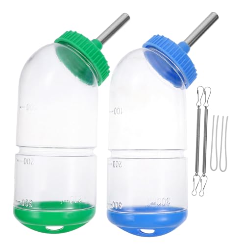 Mipcase 2stücke Trinkbrunnen Für Kleintiere Auslaufsichere Wasserflasche Für Meerschweinchen Und Kaninchen Zufällige Farbe Praktischer Wasserspender Für Haustiere von Mipcase