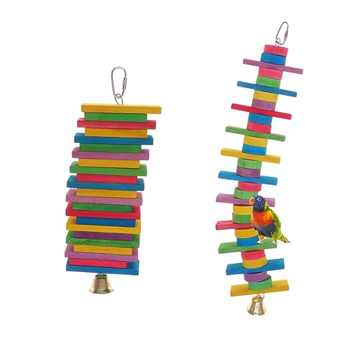 Mipcase 2 STK Baustein Holzspielzeug Für Vögel Vogelspielzeug Für Papageien Spielzeug Zum Zerreißen Von Vögeln Kauspielzeug Haustier Beißspielzeug Bunt Bambus Große Schnur Mipcase 2 STK Baustein Holzspielzeug Für Vögel Vogelspielzeug Für Papageien Spielzeug Zum Zerreißen Von Vögeln Kauspielzeug Haustier Beißspielzeug Bunt Bambus Große Schnur von Mipcase