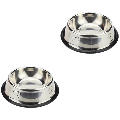 Mipcase 2 Stücke Einzigartiges Design Pet Bowl Pet Feeder Edelstahl Hundefutter Und Wasser Schüssel 18cm Pet Supplies Non-Skid Mipcase 2 Stücke Einzigartiges Design Pet Bowl Pet Feeder Edelstahl Hundefutter Und Wasser Schüssel 18cm Pet Supplies Non-Skid von Mipcase