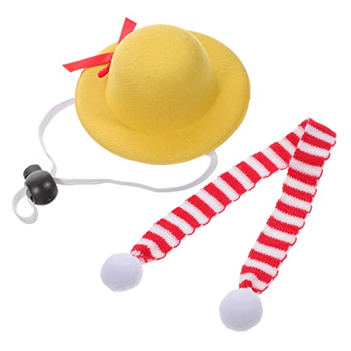 Mipcase 2 Stück Hundezubehör für Weihnachten Kappe Geburtstagszubehör für Hundepartys Hüte Haustierhut Haustierschal Hut und Schal für Hunde Weihnachtskostüme für Haustiere Stoff Yellow Mipcase 2 Stück Hundezubehör für Weihnachten Kappe Geburtstagszubehör für Hundepartys Hüte Haustierhut Haustierschal Hut und Schal für Hunde Weihnachtskostüme für Haustiere Stoff Yellow von Mipcase