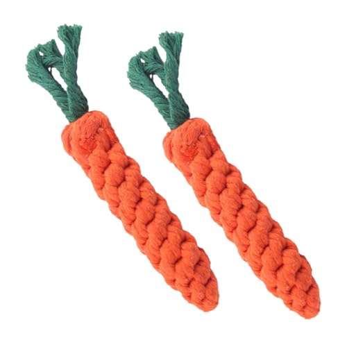 Mipcase 2 Stück Karotte Hundespielzeug Dog chew Toy hundekauspielzeuge hundspielzeug Dog Toys Dogs Toys Welpenversorgung interessantes Welpenspielzeug molares Stoff von Mipcase