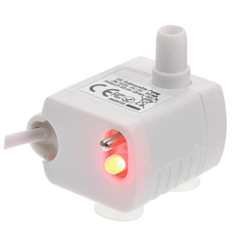 Mipcase 2stücke Wasserpumpe Für Haustierbrunnen Einstellbare Pumpe Mit Leise Und Energieeffizient Für Katzen Und Hunde Sorgt Für Frisches Wasser Mit DREI Wasserflussmodi von Mipcase