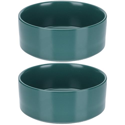 Mipcase 2 Stück Keramikschüssel Asiatische Suppenschüssel Weiße Suppenschüsseln Welpen-Wasserschüssel Ramen-Nudelschüsseln Weiße Nudelschüsseln Keramik-Auflaufform Wasserbehälter von Mipcase