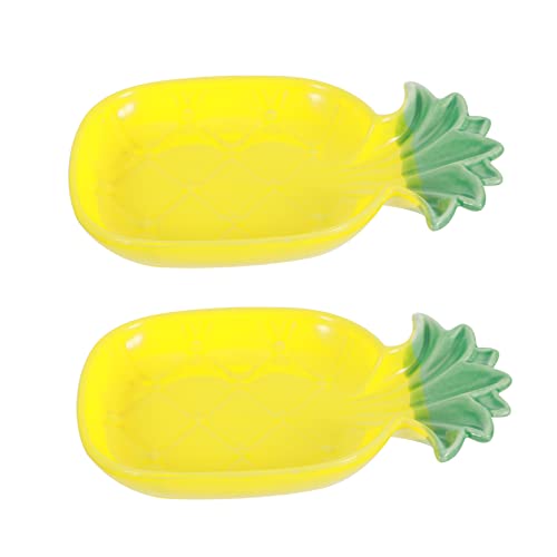 Mipcase 2 Pcs Keramik Schüssel Haustier Schüssel Für Hamster Lebendige Ananas Thema Sicher Und Robust Mipcase 2 Pcs Keramik Schüssel Haustier Schüssel Für Hamster Lebendige Ananas Thema Sicher Und Robust von Mipcase