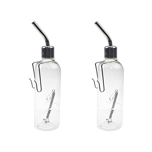 Mipcase 2 Mini-Wasserspender Papageien Vogel Stahlkugel Chinchillas Leck Automatischer Futterspender Haustier Taube Meerschweinchen Hängender von Mipcase