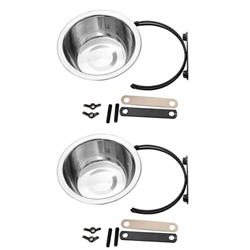 Mipcase 2stücke Edelstahl Haustier Futter Und Wassernapf Für Käfige Hängende Schüssel Für Hunde Katzen Kaninchen Und Vögel Leicht Zu Reinigen Für Drinnen Und Unterwegs Mipcase 2stücke Edelstahl Haustier Futter Und Wassernapf Für Käfige Hängende Schüssel Für Hunde Katzen Kaninchen Und Vögel Leicht Zu Reinigen Für Drinnen Und Unterwegs von Mipcase