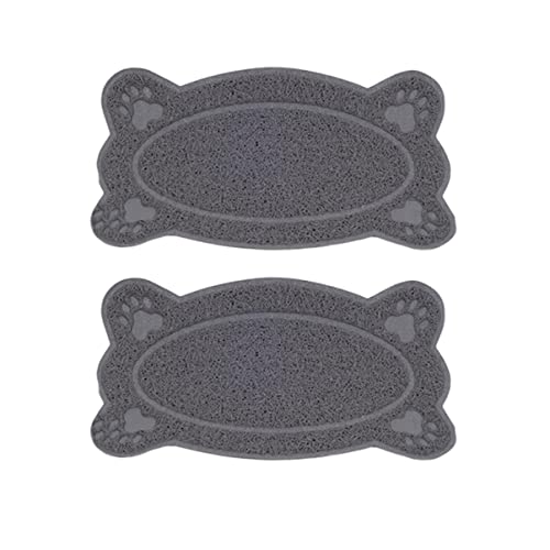 Mipcase 2 Stück Pads Grau rutschfest Größe S für Fänger Form Haustier Knochen Katze Matte Mipcase 2 Stück Pads Grau rutschfest Größe S für Fänger Form Haustier Knochen Katze Matte von Mipcase