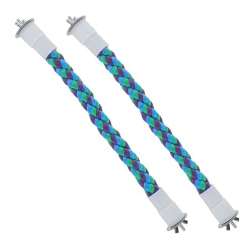 Mipcase 2 Stück Papagei Kletterspielzeug Seil Vogelstange Papagei Seilbarsch Hängende Papageienspielzeug Vogel Seil Barsch Vogelstangen Für Käfig Blue Baumwollseil Mipcase 2 Stück Papagei Kletterspielzeug Seil Vogelstange Papagei Seilbarsch Hängende Papageienspielzeug Vogel Seil Barsch Vogelstangen Für Käfig Blue Baumwollseil von Mipcase