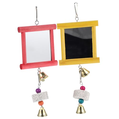 Mipcase Interaktive Vogel Papagei Spielzeug Set 2pcs Huhn Spiegel Vogel Kauen Spielzeug Papagei Käfig Zubehör Vögel Mipcase Interaktive Vogel Papagei Spielzeug Set 2pcs Huhn Spiegel Vogel Kauen Spielzeug Papagei Käfig Zubehör Vögel von Mipcase