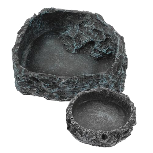 Mipcase 2 Stück Reptilienfutter Tablett Wasserplatte Für Schildkröte Terrariumreptil Reptilienrampenschüssel Zubehör Für Reptilien Schlangengericht Reptilienterrarium Harz Mipcase 2 Stück Reptilienfutter Tablett Wasserplatte Für Schildkröte Terrariumreptil Reptilienrampenschüssel Zubehör Für Reptilien Schlangengericht Reptilienterrarium Harz von Mipcase