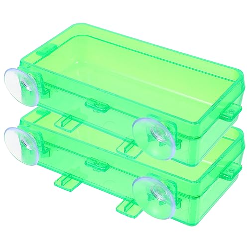 Mipcase 2st Futterstelle Für Reptilien Schlangenwasserschale Reptile Wurmschale Fischfutter Reptilienrinde Futternapf Eidechsen-Anti-Flucht-Schale Reptichip Plastik Gerstenkäfer Essen von Mipcase