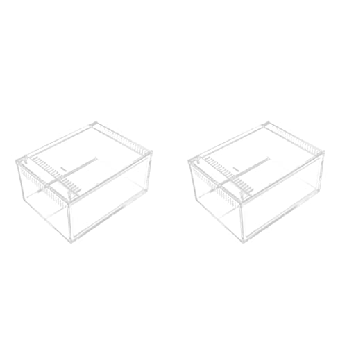 Mipcase 2 Stücke Acryl Wärme Lampe Birne Reptil Box Sicher Anhebung Container Für Aquarium Zucht von Mipcase