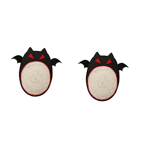 Mipcase 2 Stücke Katze Scratcher Spielzeug Sisal Matte Eva Pad Katze Spielzeug Schwarz Halloween Bat Stil Mipcase 2 Stücke Katze Scratcher Spielzeug Sisal Matte Eva Pad Katze Spielzeug Schwarz Halloween Bat Stil von Mipcase