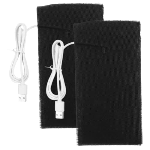 Mipcase 2 Stück USB Reptilien Heizmatte Hautfreundliches Sicheres Wärmekissen für Kleine Tiere Stilvolles Ästhetisches Design für Terrarien und Reptilienhaltung von Mipcase