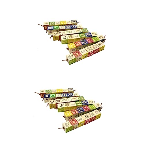Mipcase 2 Stück Vogelspielzeug Papageienspielzeug Spielzeug Afrikanisches Grau Spielblock Vogelzubehör Vogelbarschständer Schleifschnurspielzeug Kaublockspielzeug Vogelzubehör von Mipcase