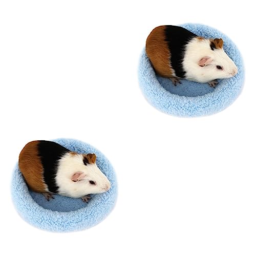 Mipcase 2st Hamsterhausmatte Wärmekissen Für Haustiere Hamster Winter Warm Warme Matten Für Kleine Haustiere Haustierdecke Kaninchenbettmatten Hamsterbett Warm Schlafkissen Meerschweinchen von Mipcase