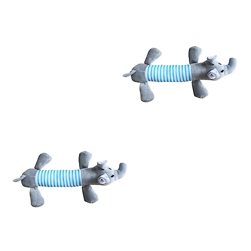 Mipcase 2 Stück Spielzeug Für Hunde Quietschendes Plüsch-hundespielzeug Welpen-kauspielzeug Sound Elefanten-Design Robustes Spiel Für Haustiere Spaß Mipcase 2 Stück Spielzeug Für Hunde Quietschendes Plüsch-hundespielzeug Welpen-kauspielzeug Sound Elefanten-Design Robustes Spiel Für Haustiere Spaß von Mipcase