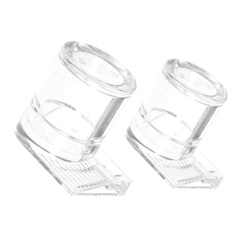 Mipcase 2 Stücke Ant Flüssigkeit Feeder Reptil Wasser Schüssel Klar Acryl Pet Fütterung Gericht Micro Tier Wasser Dispenser Für Ameisen Eidechsen Kleine Tiere von Mipcase