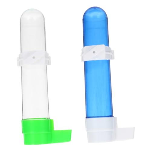 Mipcase 2 Stücke Automatischer Wasserspender für Papageien Sichtweite Wasserfuttermittel Papageienfutter für Käfig Vogelkäfig -Wasserspender Papageifutter Wasserspender für Sittiche Abs von Mipcase