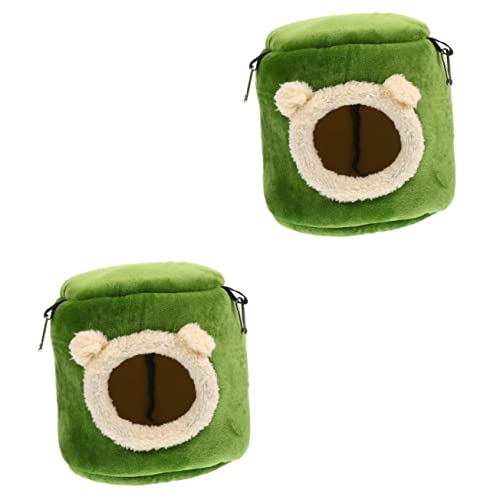 Mipcase 2 Stücke Haustier-freundliche Hamster Möbel Rohr Bett Dekorative Hängematte für Tiere von Mipcase