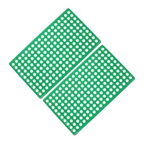 Mipcase 2 Stücke Kaninchenkäfigboden Komfortmatten für kleine Tiere Kaninchenkäfigmatte Rattenkäfig-Bodenmatte Einstreu für Hamster Bettmatte für Haustiere Abs Green von Mipcase