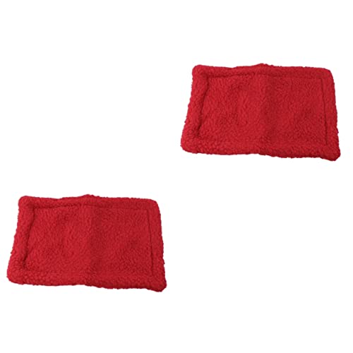 Mipcase 2 Pcs Ultra-weiche 30x20cm Hamster Pad Haustier Bettwäsche Rot Pet Liefert Für Komfort Mipcase 2 Pcs Ultra-weiche 30x20cm Hamster Pad Haustier Bettwäsche Rot Pet Liefert Für Komfort von Mipcase