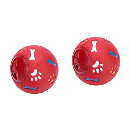 Mipcase 2st Plüsch Leckerli-Ball Für Hunde Leckerli Abgebendes Hundespielzeug Hunde-Puzzle-spielzeugball Hundespiele Puzzle-Spielzeug Lebensmittel Hundespielzeug Haustier Großer Hund von Mipcase