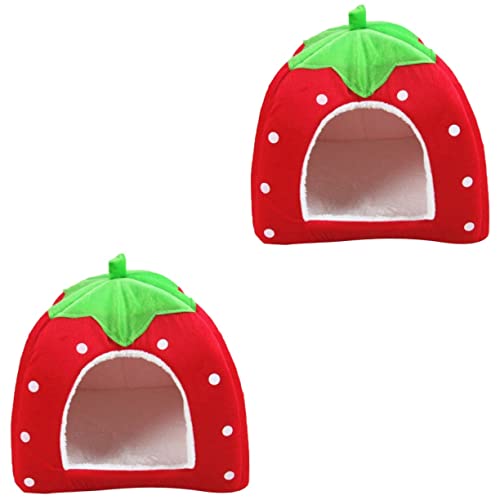 Mipcase 2 Stücke Nest Bunny Hideout Tier Bett Hamster Hideout Kreative Design Sicher Komfortable von Mipcase