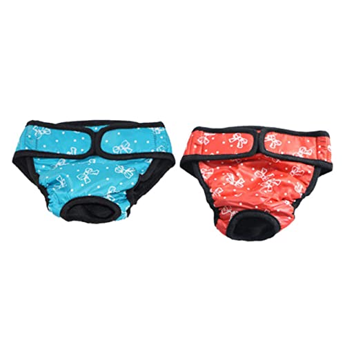 Mipcase Hundewindel Für Hündinnen 2er-Pack Baumwoll-welpenwindeln Windeln Für Hunde Schleife Physiologische Hosen Xs Mipcase Hundewindel Für Hündinnen 2er-Pack Baumwoll-welpenwindeln Windeln Für Hunde Schleife Physiologische Hosen Xs von Mipcase