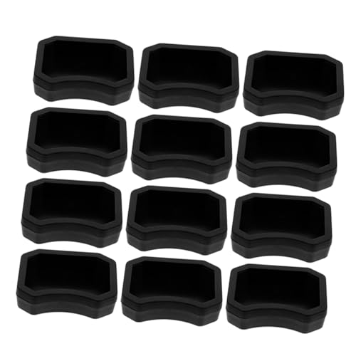 Mipcase 20 Stück Klettern des Haustierwasserbeckens Essen Schildkröte Wasserschale Reptil Wasserschale des Bärtigen Drachens Klein Terrarium Gecko Fütterung Plastik Black von Mipcase