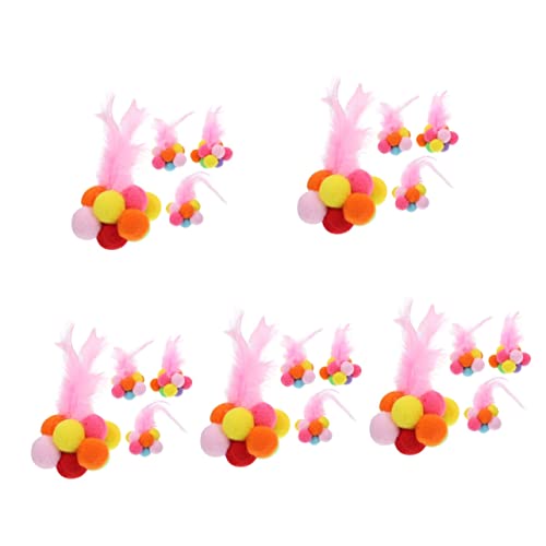 Mipcase 20 STK Knabberndes Katzenspielzeug Kauspielzeug Für Katzen Katzenbälle Mit Glocke Kätzchen Pom Pom Bälle Weiche Bommelbällchen Bunte Kätzchenbälle Plüsch Katze Spielt Handbuch Mipcase 20 STK Knabberndes Katzenspielzeug Kauspielzeug Für Katzen Katzenbälle Mit Glocke Kätzchen Pom Pom Bälle Weiche Bommelbällchen Bunte Kätzchenbälle Plüsch Katze Spielt Handbuch von Mipcase