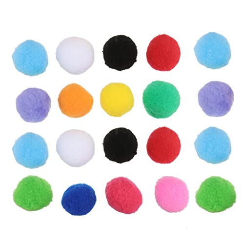 Mipcase 20st Kätzchenspielzeug Für Wohnungskatzen Große Pompons Katze Katzenminze Spielzeug Flauschige Kugeln Selber Machen Mini-Pompons Katzenspielzeugball Poms Katzenminze Bälle Haarball von Mipcase