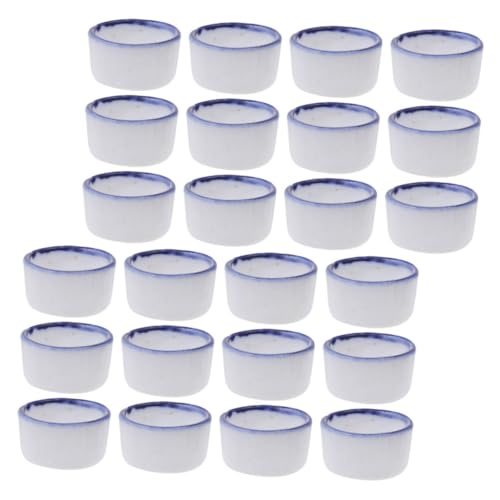 Mipcase 24 Stück Spinnen- -Vogelbad Wassernapf Futterstelle für Grillen für Reptilien Wassernapf für Eidechsen Reptilien-Wasserschale klein Keramik Weiß Mipcase 24 Stück Spinnen- -Vogelbad Wassernapf Futterstelle für Grillen für Reptilien Wassernapf für Eidechsen Reptilien-Wasserschale klein Keramik Weiß von Mipcase