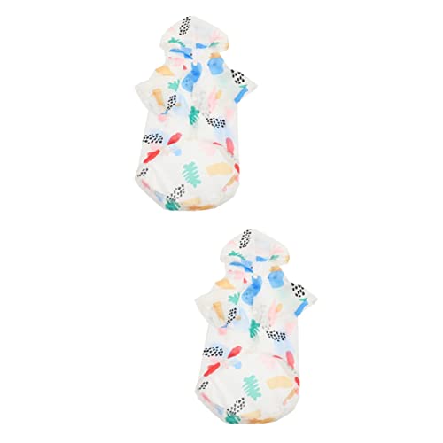 Mipcase 2 Stücke Hund Kleidung Komfortable Welpen Sonne-Hoodie Haustier Hund Kostüm Atmungsaktive Haustier Kleidung Mipcase 2 Stücke Hund Kleidung Komfortable Welpen Sonne-Hoodie Haustier Hund Kostüm Atmungsaktive Haustier Kleidung von Mipcase