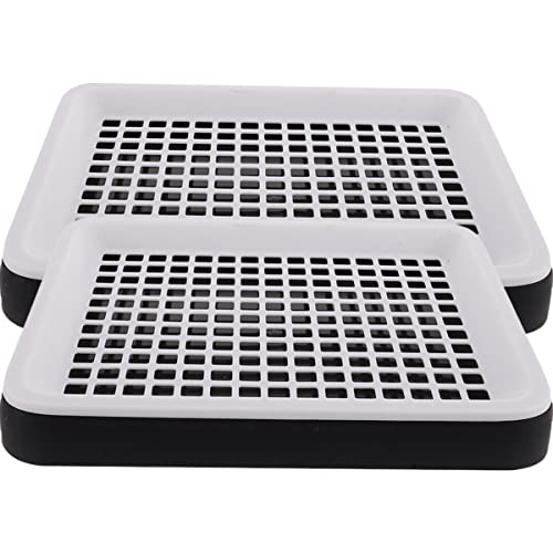 Mipcase 2 Katzentoiletten Große Trainingstoilette Für Kaninchen Meerschweinchen Chinchillas Hamster Und Stabiles Auslaufsicheres Kunststoffdesign von Mipcase