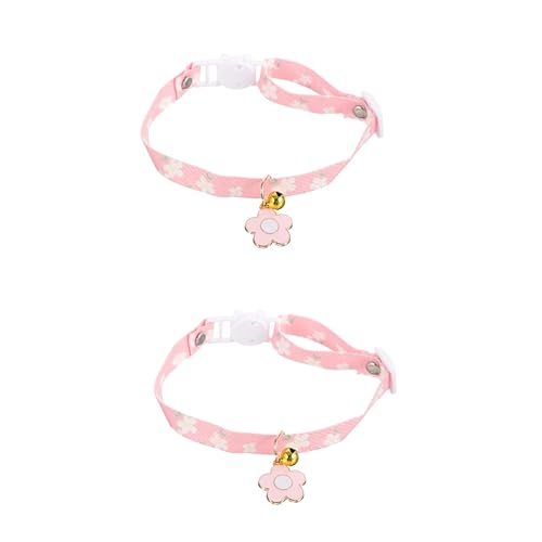 Mipcase 2 Stücke Einstellbare Haustier Kragen Katze Kragen Mit Glocke Niedlichen Design Dekorative Haustier Zubehör von Mipcase