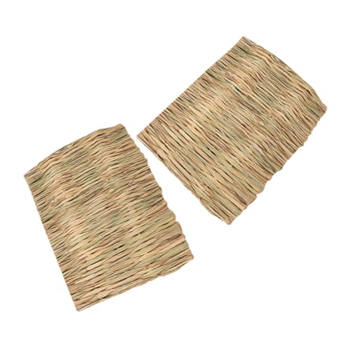 Mipcase 2Stücke Natürliche Grasmatte für Handgewebte Kauspielzeug und Ruhefläche für Meerschweinchen Chinchillas und Andere Kleintiere Fördert Kauverhalten und Wohlbefinden Mipcase 2Stücke Natürliche Grasmatte für Handgewebte Kauspielzeug und Ruhefläche für Meerschweinchen Chinchillas und Andere Kleintiere Fördert Kauverhalten und Wohlbefinden von Mipcase