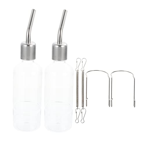 Mipcase Wasserflasche Für Meerschweinchen – 2 Stück Hängende Trinkflaschen Für Haustiere Edelstahl Und Kunststoff Auslaufsicher Mipcase Wasserflasche Für Meerschweinchen – 2 Stück Hängende Trinkflaschen Für Haustiere Edelstahl Und Kunststoff Auslaufsicher von Mipcase