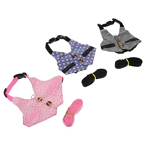 Mipcase 3-stück Pflege Kit Gentleman Weste Und Leine Set Haustier Kleidung Für von Mipcase