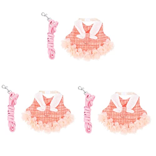 Mipcase 3 Sets Chic Und Leine Set Modische Bunny Kleidung Für Outdoor Für Urlaub Mipcase 3 Sets Chic Und Leine Set Modische Bunny Kleidung Für Outdoor Für Urlaub von Mipcase