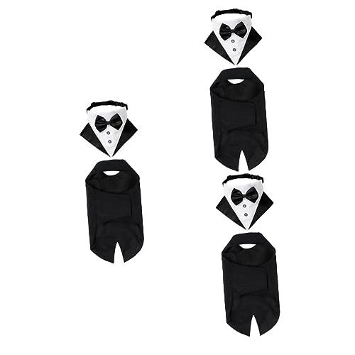 Mipcase 3 Sets Haustier-hundekostüm Hundeanzug Und Bandana Formeller Hunde- Für Besondere Anlässe von Mipcase