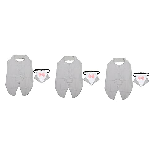 Mipcase 3 Sätze Hundeanzug Hemd Mit Hundefliege Haustier Sanfter Anzug Smoking-Kleidung Für Haustiere Formeller Smoking Welpen-smokinghemd Hund Krawatte Hochzeit Polyester Pullover Bankett Mipcase 3 Sätze Hundeanzug Hemd Mit Hundefliege Haustier Sanfter Anzug Smoking-Kleidung Für Haustiere Formeller Smoking Welpen-smokinghemd Hund Krawatte Hochzeit Polyester Pullover Bankett von Mipcase