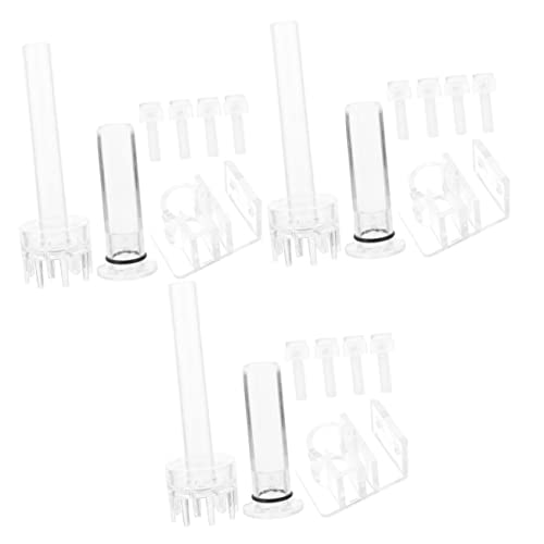 Mipcase 3 Sets Fisch Tank Schlauch Klemme Aquarium Zubehör Set Acryl Wasser Klemmen von Mipcase